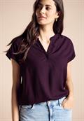 Viskose Blusenshirt dark berry purple