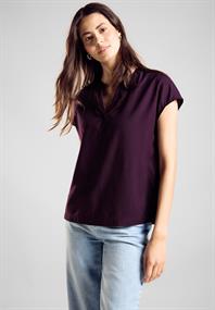 Viskose Blusenshirt dark berry purple