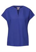 Viskose Blusenshirt intense royal blue