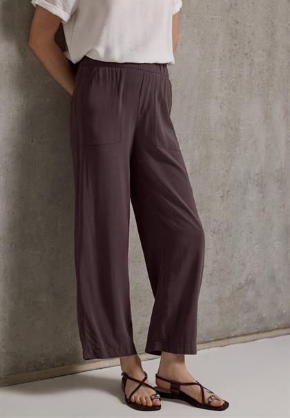 Viskose-Culotte fudge red