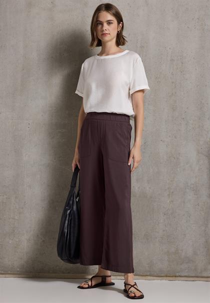 Viskose-Culotte fudge red