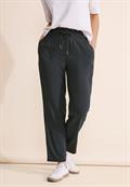 Viskose Loose Fit Hose dark stone grey
