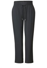 Viskose Loose Fit Hose dark stone grey