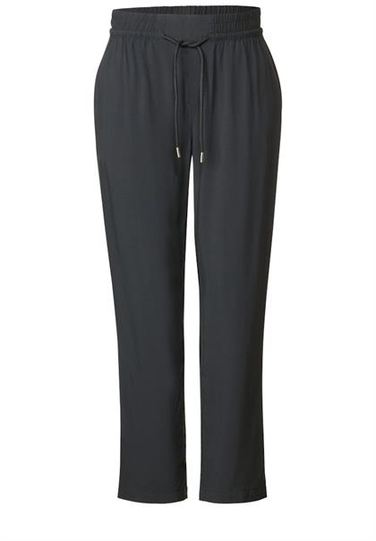 Viskose Loose Fit Hose dark stone grey