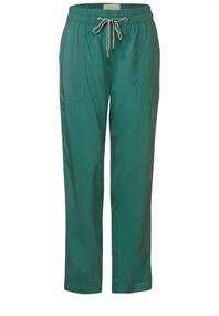 Viskose Loose Fit Hose lagoon green