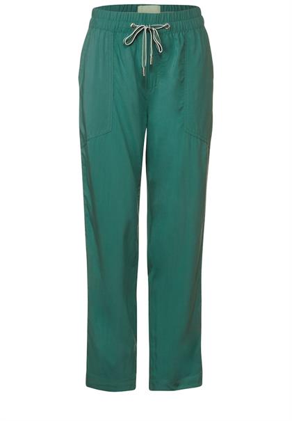 Viskose Loose Fit Hose lagoon green