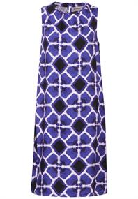 Viskose Print Kleid violet blue