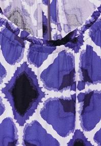 Viskose Print Kleid violet blue