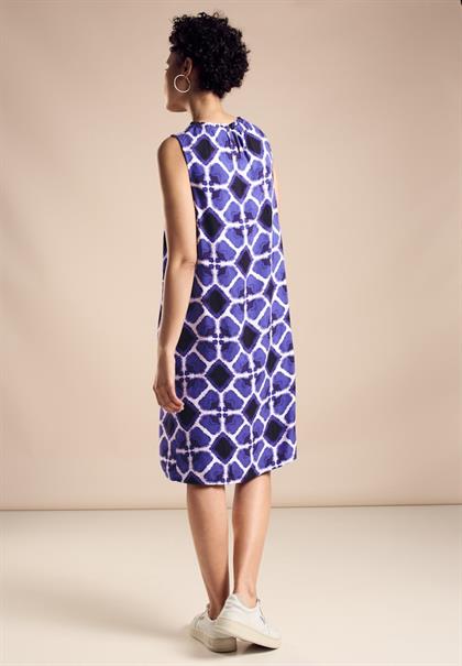 Viskose Print Kleid violet blue