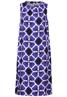 Viskose Print Kleid violet blue