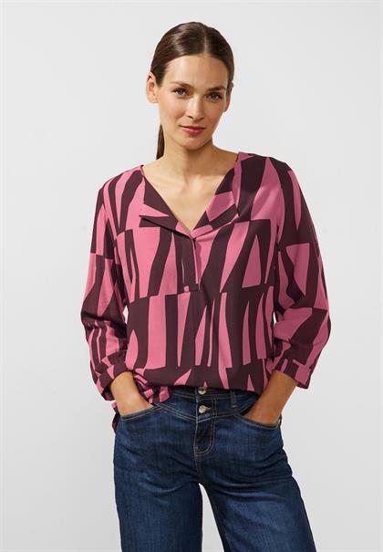 Viskose Printshirt legend rose