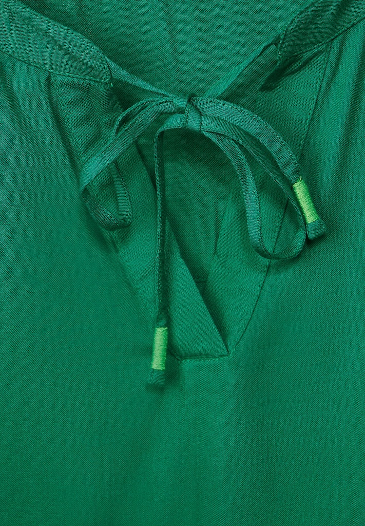 easy bei kaufen Damen Langarmbluse green online Viskose Tunikabluse bequem Cecil