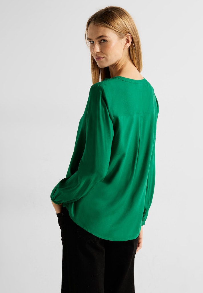 Cecil Damen Langarmbluse bei green bequem easy Viskose kaufen online Tunikabluse