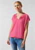 Viskosebluse mit Elastiksaum berry rose