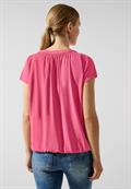 Viskosebluse mit Elastiksaum berry rose