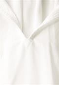 Viskosebluse mit Raffung off white