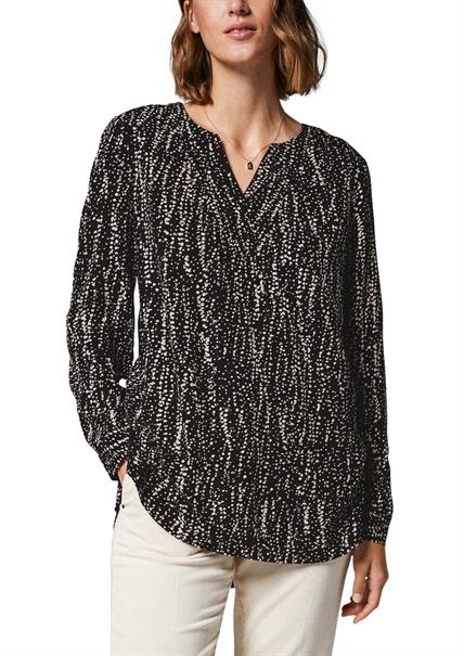 Viskosebluse schwarz