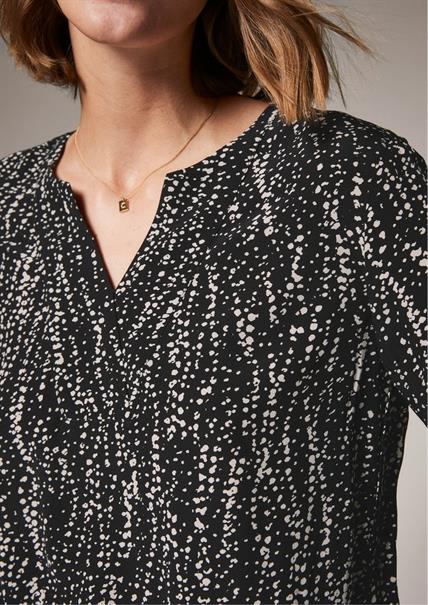 Viskosebluse schwarz