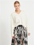 VISPARKLE L/S V-NECK KNIT TOP/PB birch