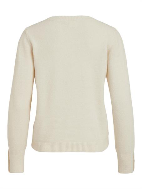 VISPARKLE L/S V-NECK KNIT TOP/PB birch