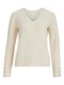 VISPARKLE L/S V-NECK KNIT TOP/PB birch