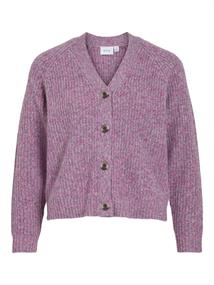 VISPOSA V-NECK L/S KNIT CARDIGAN sangria sunset