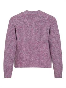 VISPOSA V-NECK L/S KNIT CARDIGAN sangria sunset