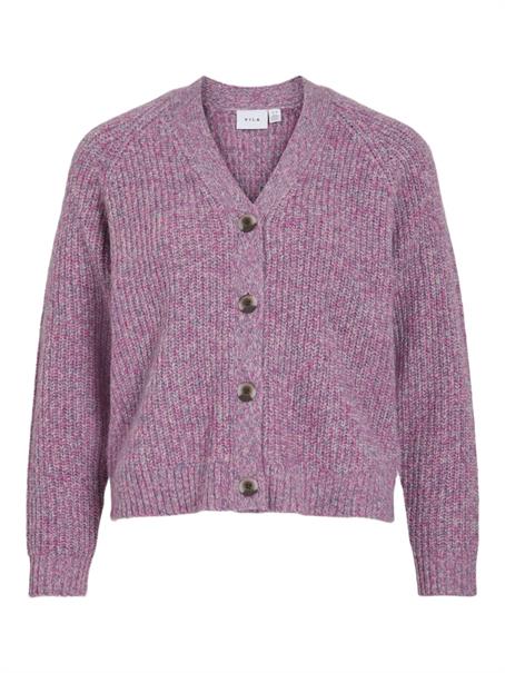 VISPOSA V-NECK L/S KNIT CARDIGAN sangria sunset