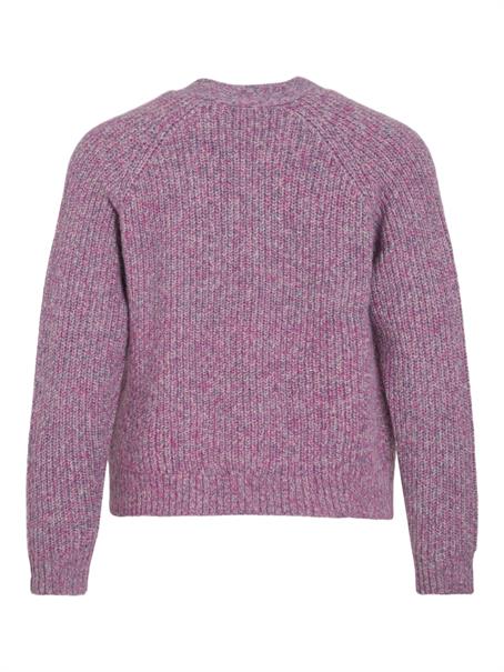 VISPOSA V-NECK L/S KNIT CARDIGAN sangria sunset