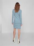 VITHESSA HIGH NECK L/S DRESS moroccan blue