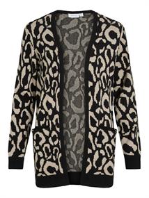 VITIF OPEN L/S KNIT CARDIGAN - NOOS black beauty