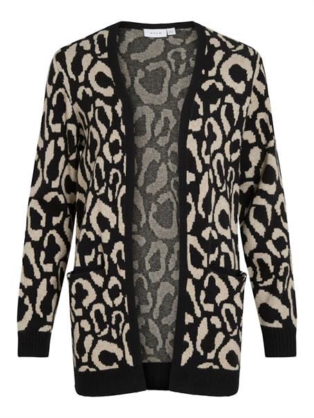 VITIF OPEN L/S KNIT CARDIGAN - NOOS black beauty