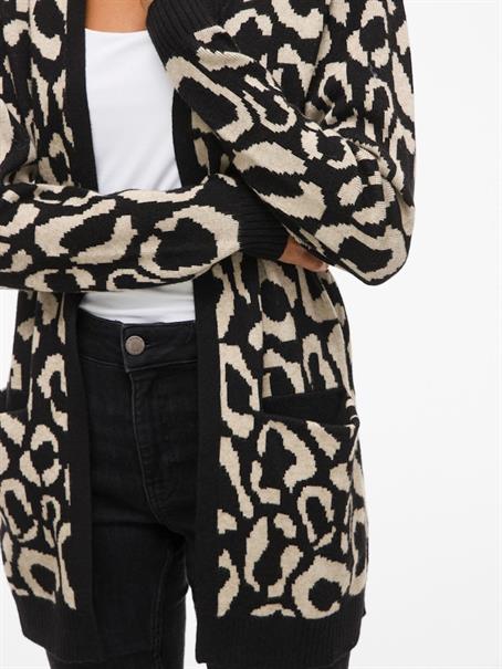 VITIF OPEN L/S KNIT CARDIGAN - NOOS black beauty
