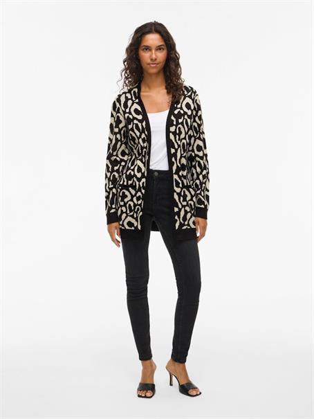 VITIF OPEN L/S KNIT CARDIGAN - NOOS black beauty