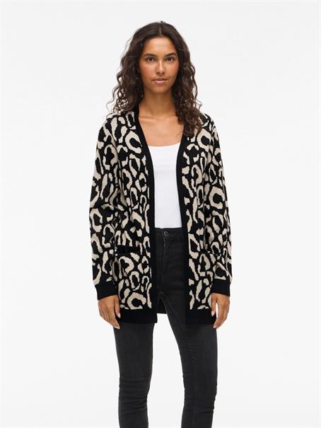 VITIF OPEN L/S KNIT CARDIGAN - NOOS black beauty