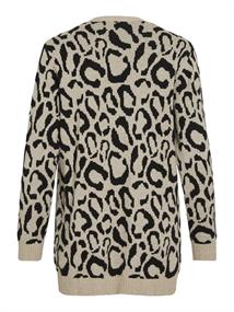 VITIF OPEN L/S KNIT CARDIGAN - NOOS natural melange