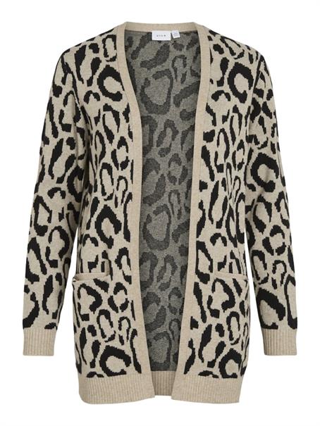VITIF OPEN L/S KNIT CARDIGAN - NOOS natural melange