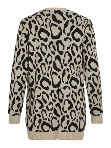 VITIF OPEN L/S KNIT CARDIGAN - NOOS natural melange