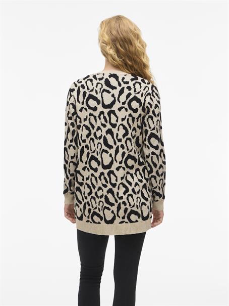 VITIF OPEN L/S KNIT CARDIGAN - NOOS natural melange