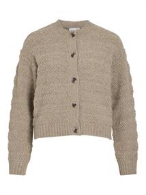 VITILLIA O-NECK L/S KNIT CARDIGAN natural melange