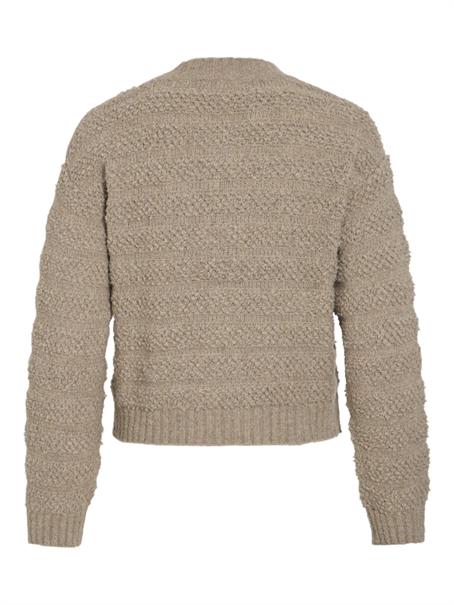 VITILLIA O-NECK L/S KNIT CARDIGAN natural melange