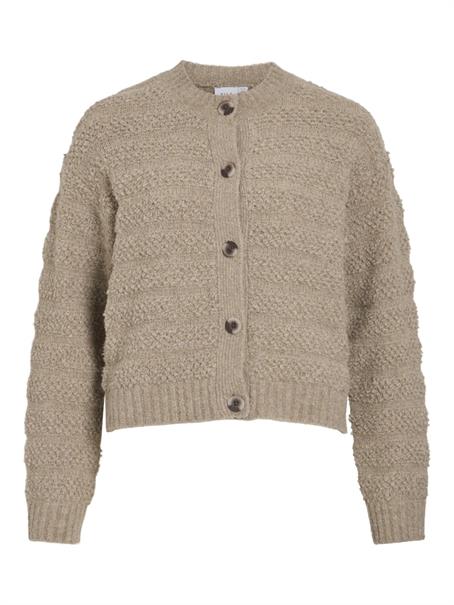VITILLIA O-NECK L/S KNIT CARDIGAN natural melange