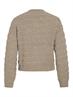 VITILLIA O-NECK L/S KNIT CARDIGAN natural melange
