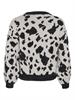 VITIP O-NECK L/S JACQUARD KNIT TOP/R/1 super light natural melan