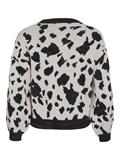 VITIP O-NECK L/S JACQUARD KNIT TOP/R/1 super light natural melan