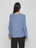 VITRINA L/S O-NECK KNIT TOP coronet blue