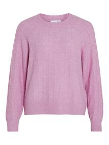 VITRINA L/S O-NECK KNIT TOP pastel lavender