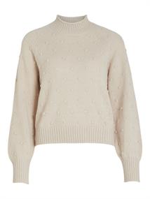 VITULI O-NECK L/S KNIT TOP/SU/PB/1 birch