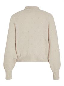 VITULI O-NECK L/S KNIT TOP/SU/PB/1 birch