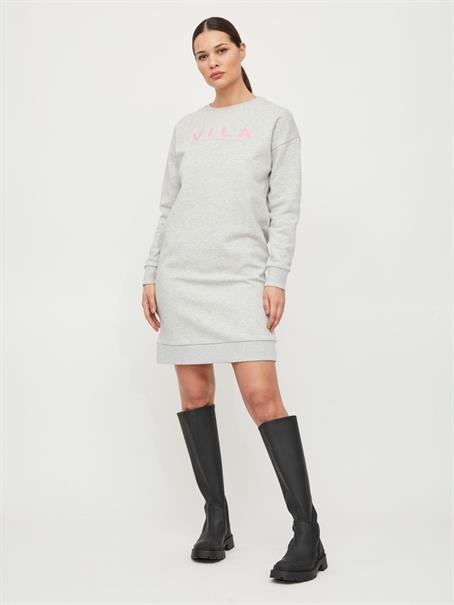 VIVILA L/S SWEAT DRESS light grey melange